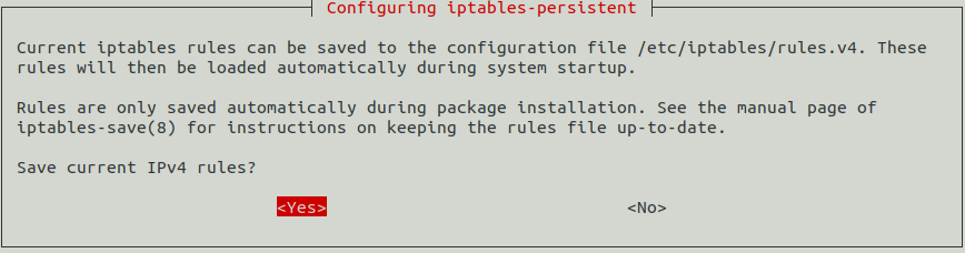 iptables-persistent