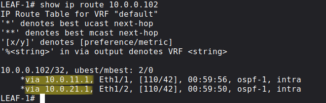 OSPF load-balancing