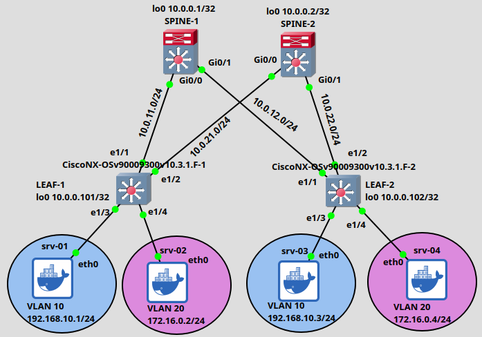 VXLAN topology