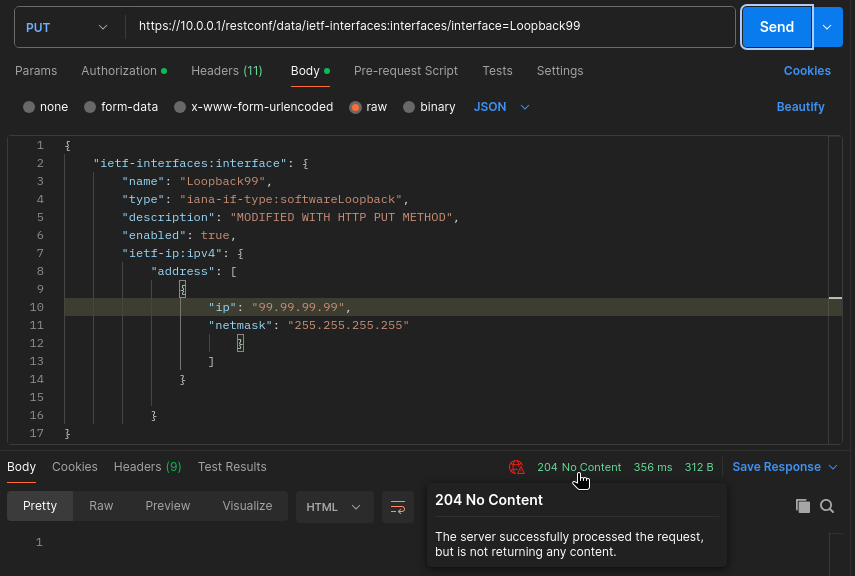 HTTP PUT request