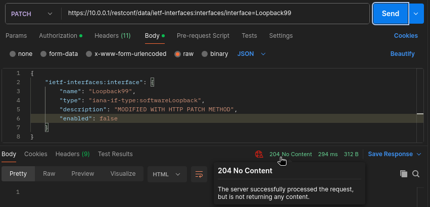 HTTP PATCH method