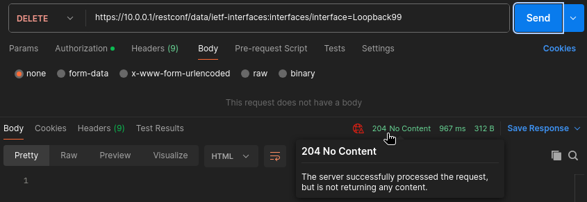 HTTP DELETE method