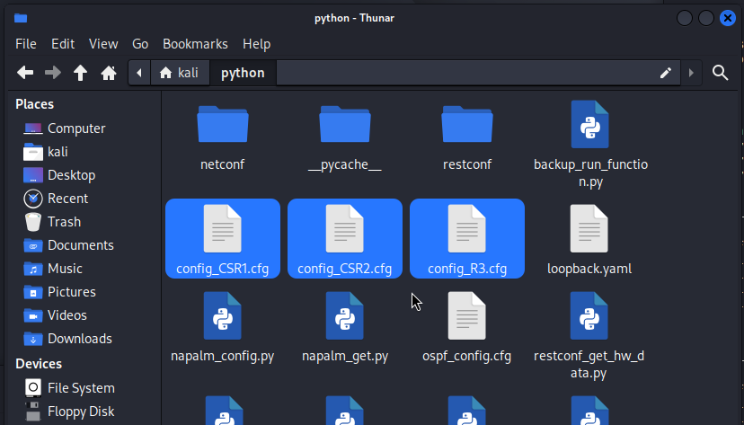 running-config .cfg files